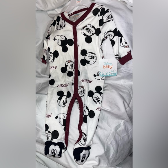 Disney baby Mickey Mouse footie, 3-6months NEW - Picture 1 of 5